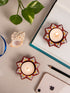 Blue Pottery T-Light Holder Set Of 2 Pcs.